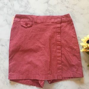 Sonoma red gingham skort